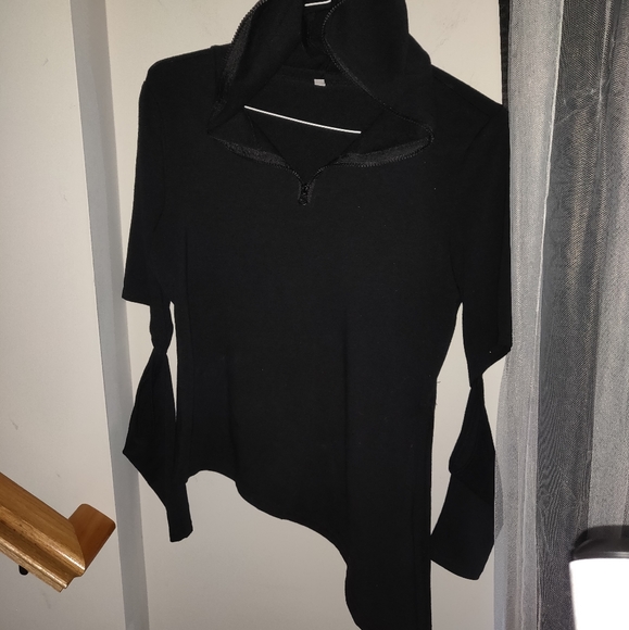 Open Elbow Zip Hooded Top - Picture 4 of 7